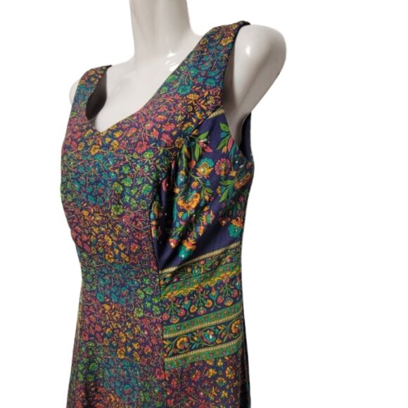 Floral Midi Dress Sequin Midid Dress- Size S/M - Picture 11 of 16